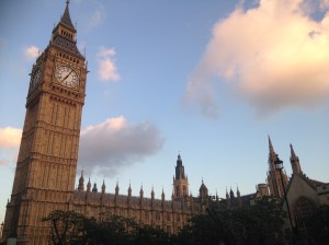 Big Ben im Abendlicht